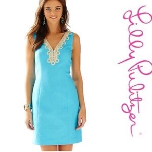 Lilly Pulitzer Baby blue V-Neck Mini Dress